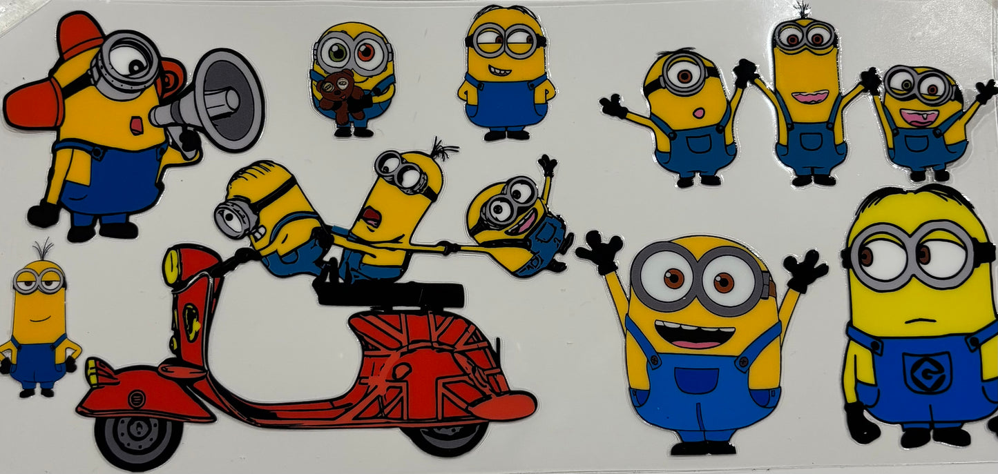 Minions and Scooter Printed Drinking Cup