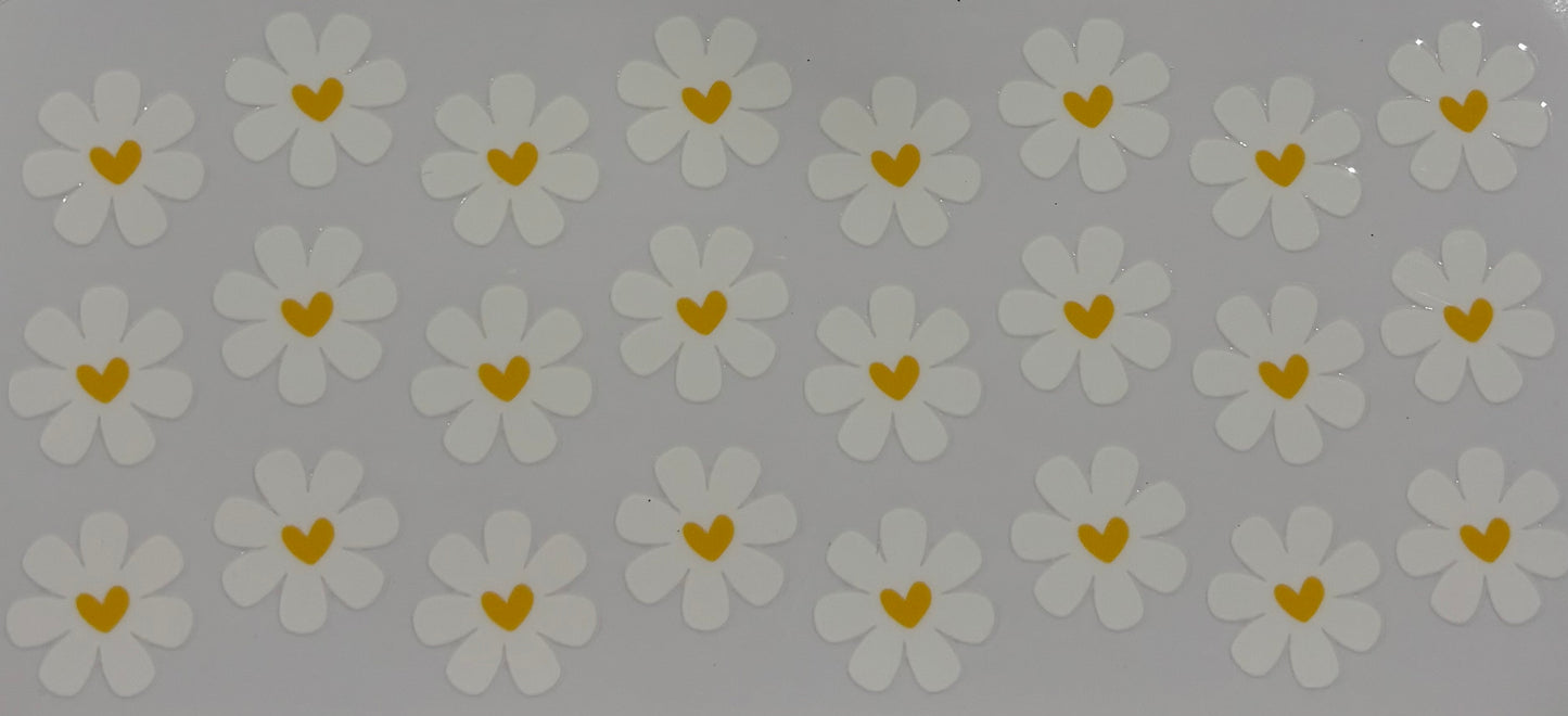 Daisy Hearts Printed Drinking Cup