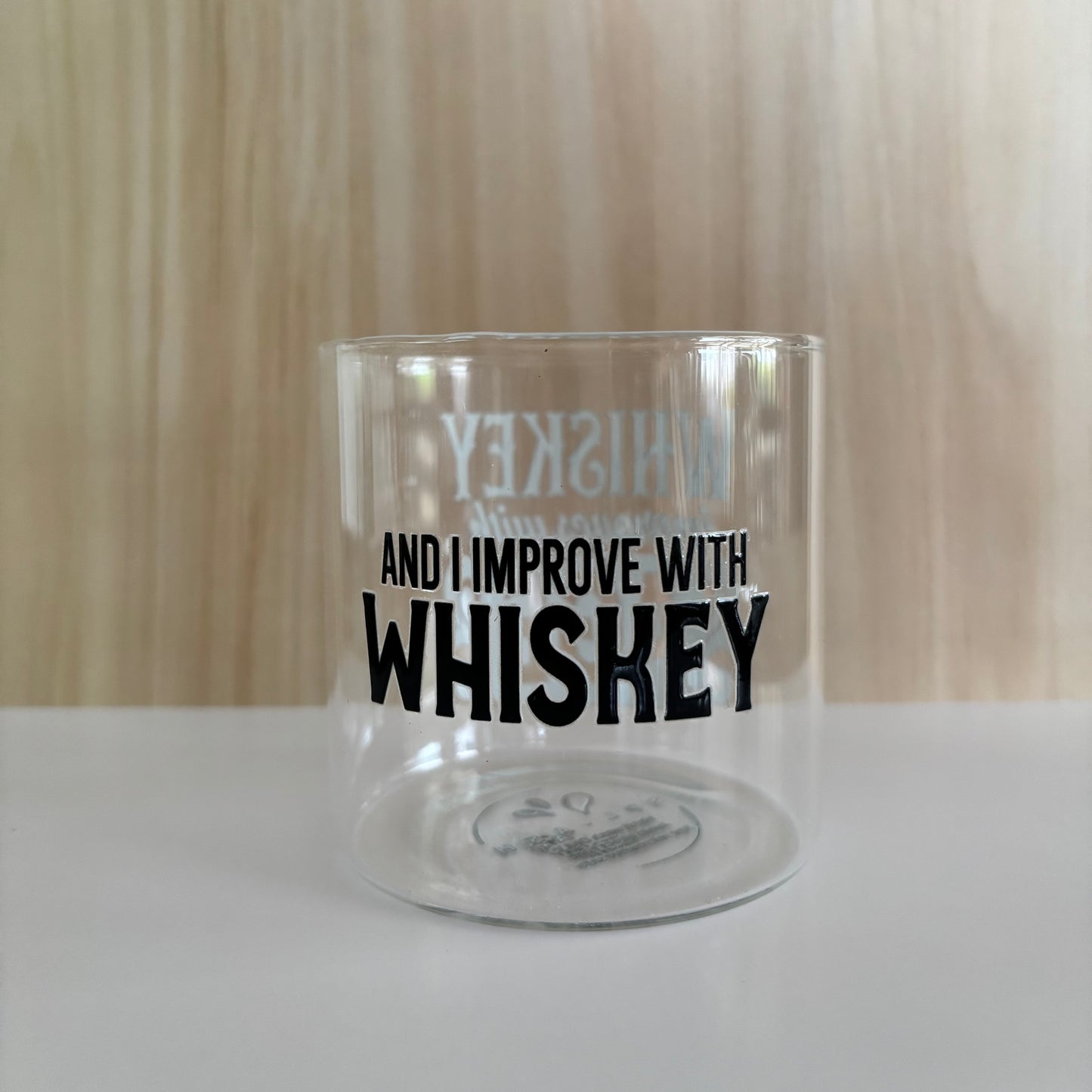 400ml Drinking Glass - Whiskey improves with age and I improve with whiskey