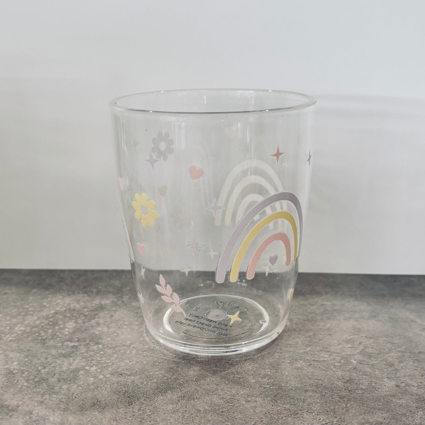 400ml Plastic Drinking Cup - Pastel Rainbows
