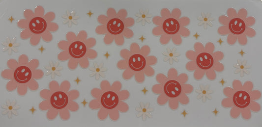 Happy Flowers Printed Drinking Cup
