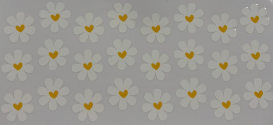 Daisy Hearts Printed Drinking Cup