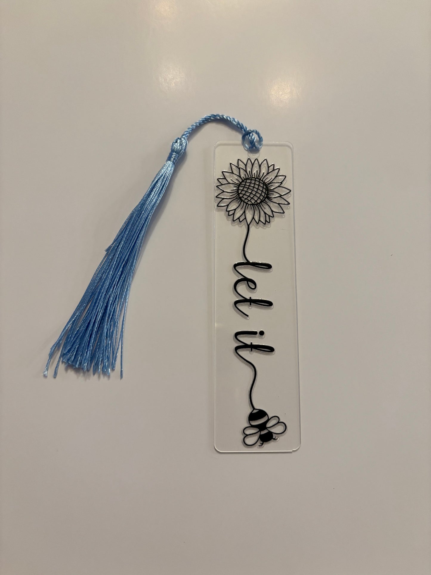 Acrylic Bookmark with Tassel - Let It Be