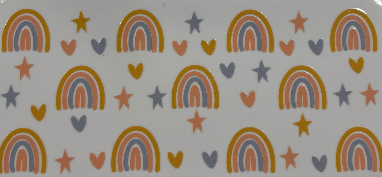 Rainbow Star Printed Drinking Cup