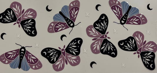 Butterflies and Moons Printed Drinking Cup
