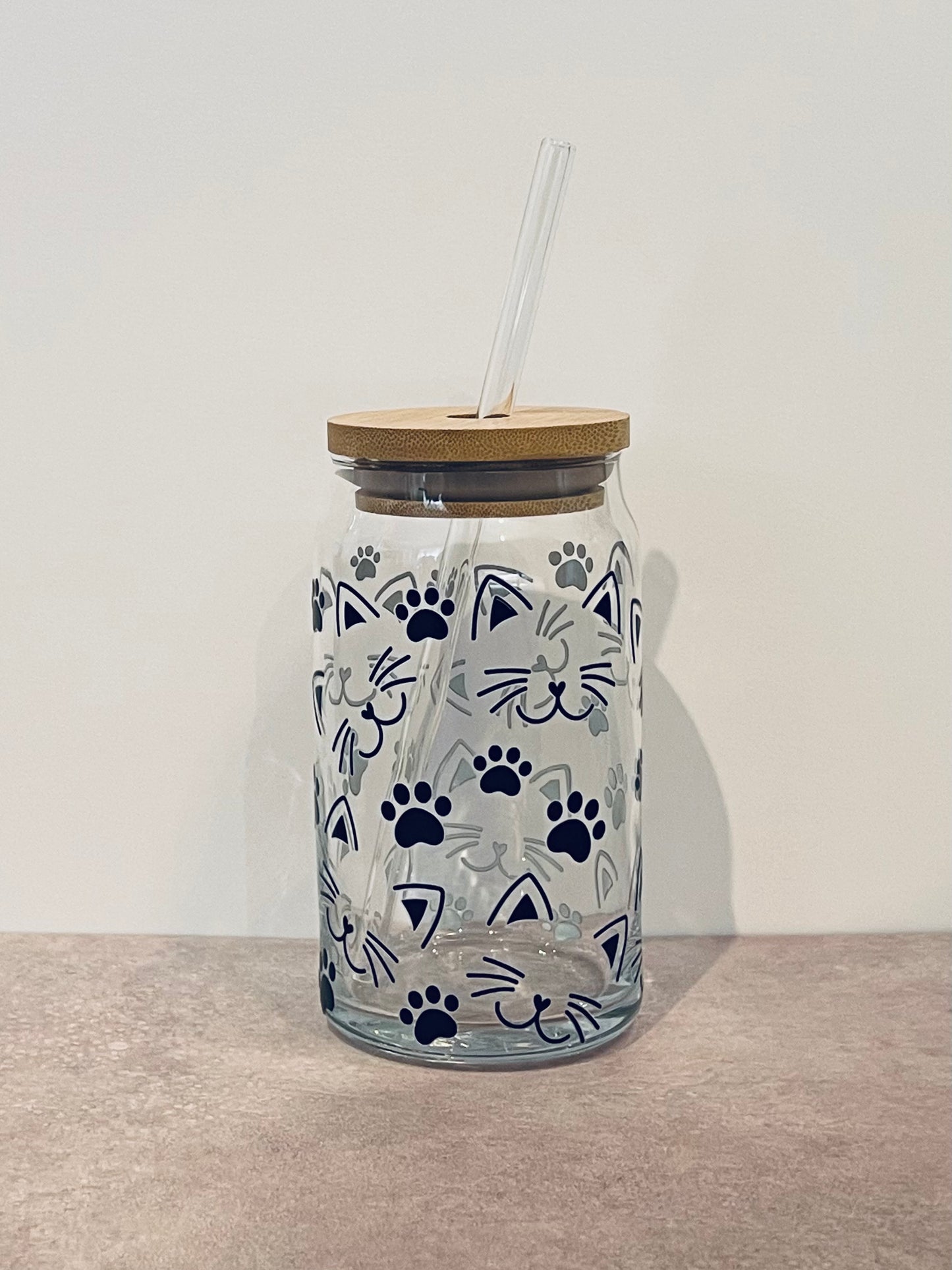 Cat Print Drinking Cup