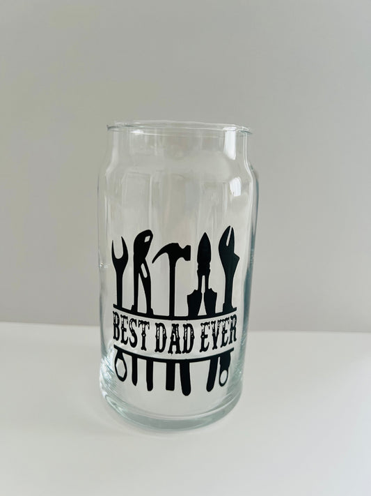 16oz Drinking Glass - Best Dad Ever