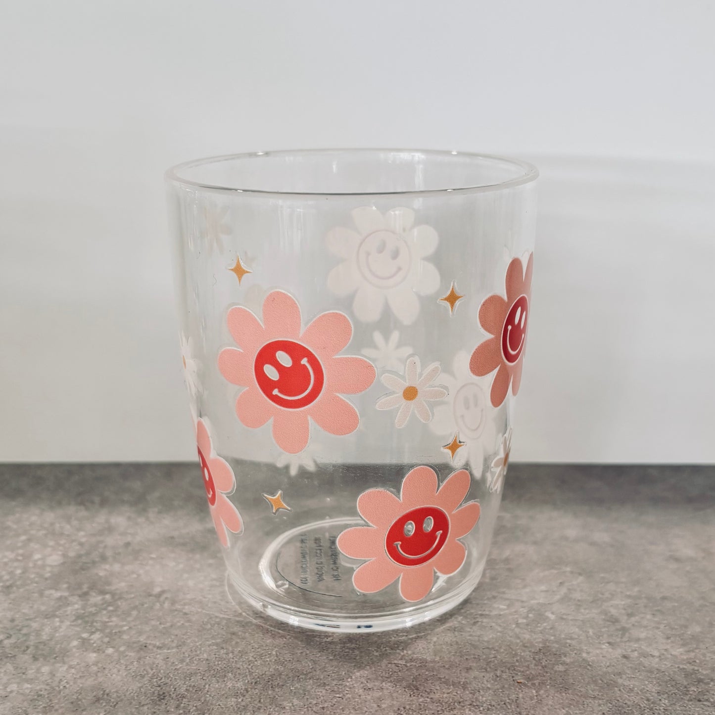 400ml Plastic Drinking Cup - Happy Flowers