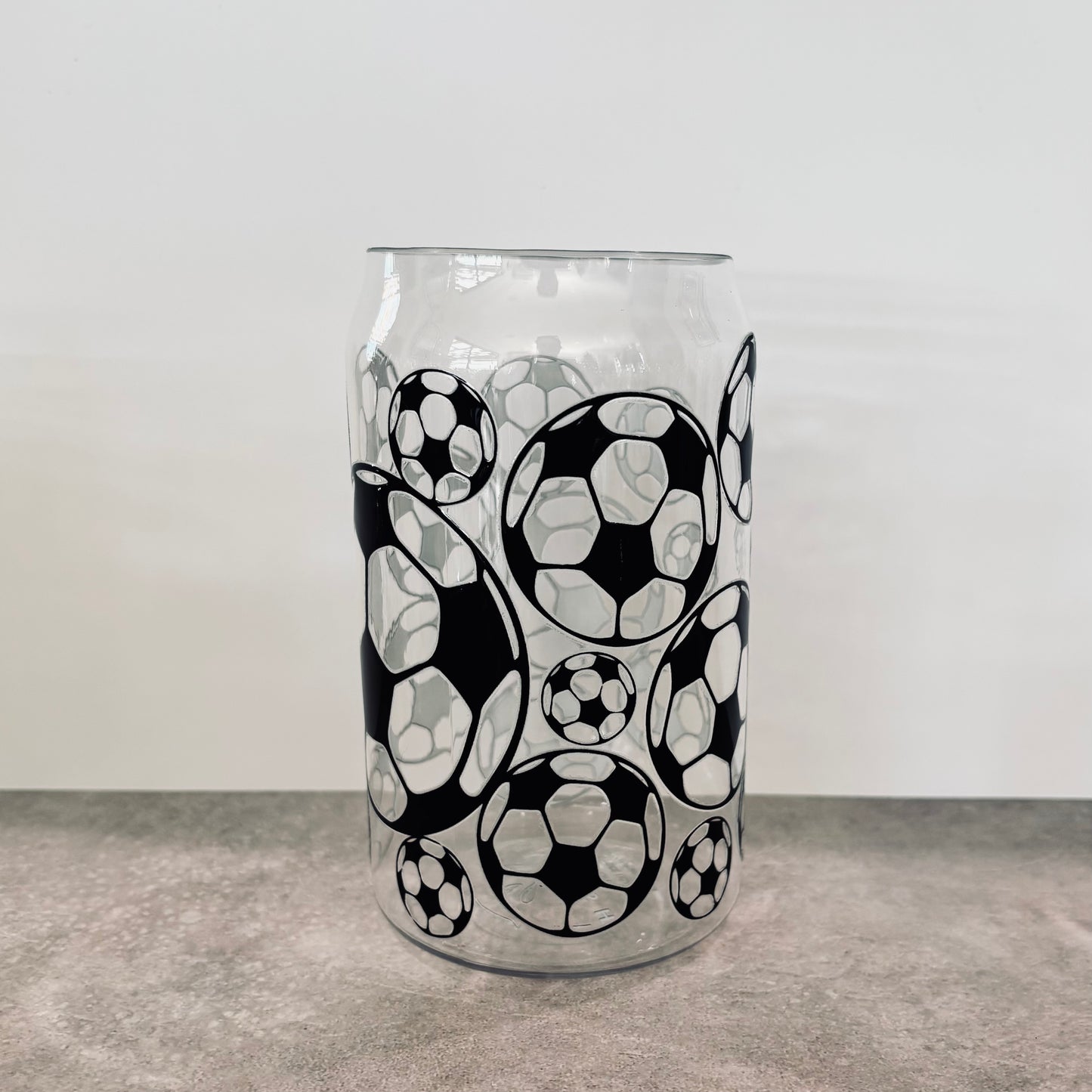 16oz Plastic Drinking Glass - Soccer
