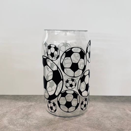 16oz Plastic Drinking Glass - Soccer