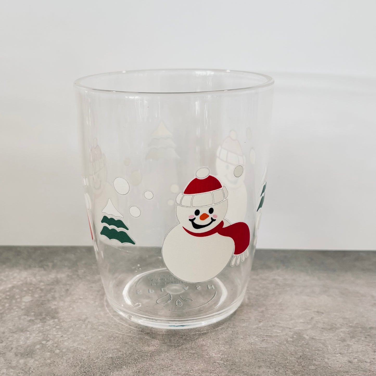 400ml Plastic Drinking Cup - Snowman