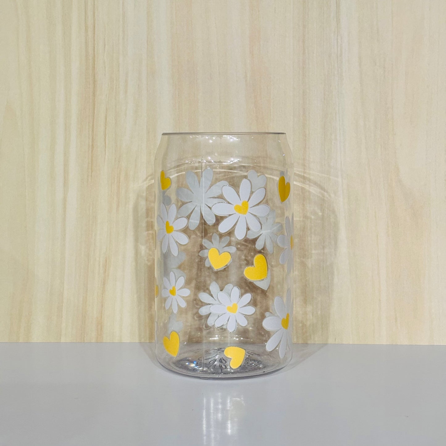 16oz Plastic Drinking Cup - Daisies