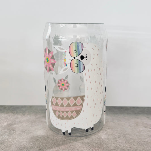 16oz Plastic Drinking Glass - Groovy Lama