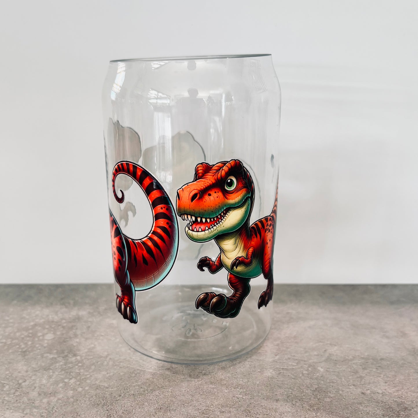 16oz Plastic Drinking Glass - Dinosaur 1