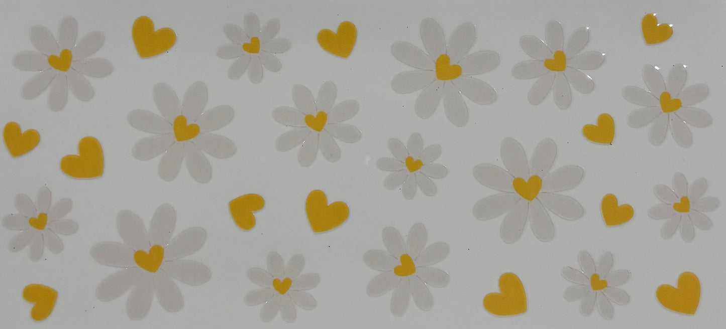 16oz Plastic Drinking Cup - Daisies