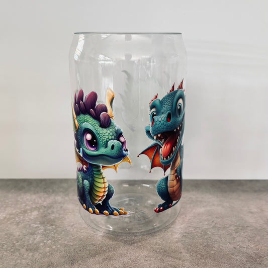 16oz Plastic Drinking Glass - Dragons 1